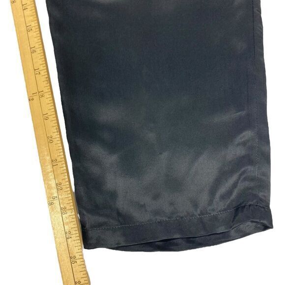 Zara Satin Silky Pleated Dress Pants Womens XXL Straight Leg Comfy Lightweight - Picture 12 of 14